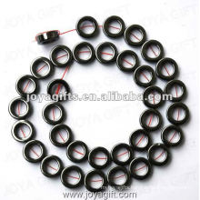 12MM Loose Magnetic Hematite Ring Beads 16"